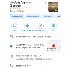 Cliente -Irmãos Ferraro Garden - Porto Alegre - RS  